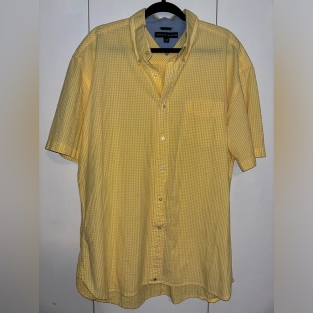 Tommy Hilfiger yellow button down